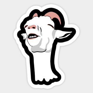 Relieved Goat Meme Sticker